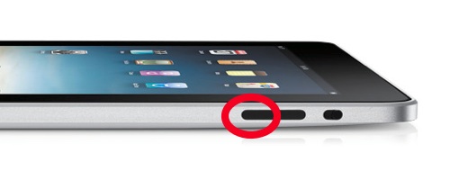 Die Soundausgabe des iPads lässt sich durch kurzes drücken des unteren Teils der Lautstärkewippe ausschalten