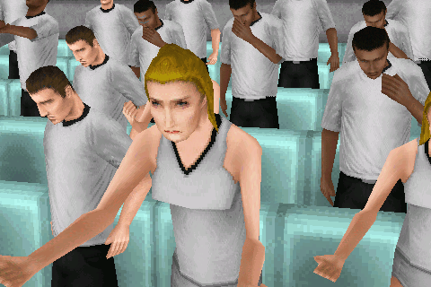 Nach den Klonkriegern nun die Klonfans: Mit dieser Cutscene werden Spieler mehrmals bestraft - ein gutes Argument für eine 89minütige Runde Rasenschach in der eigenen Hälfte...