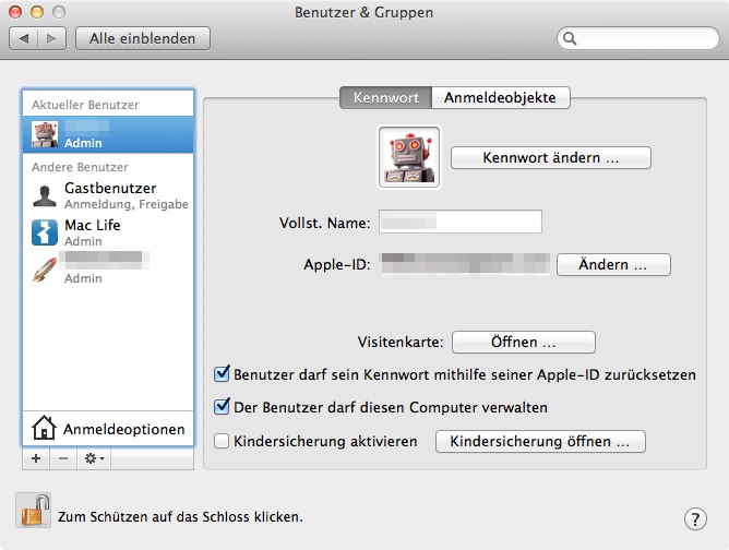 benutzer-id benutzer-id