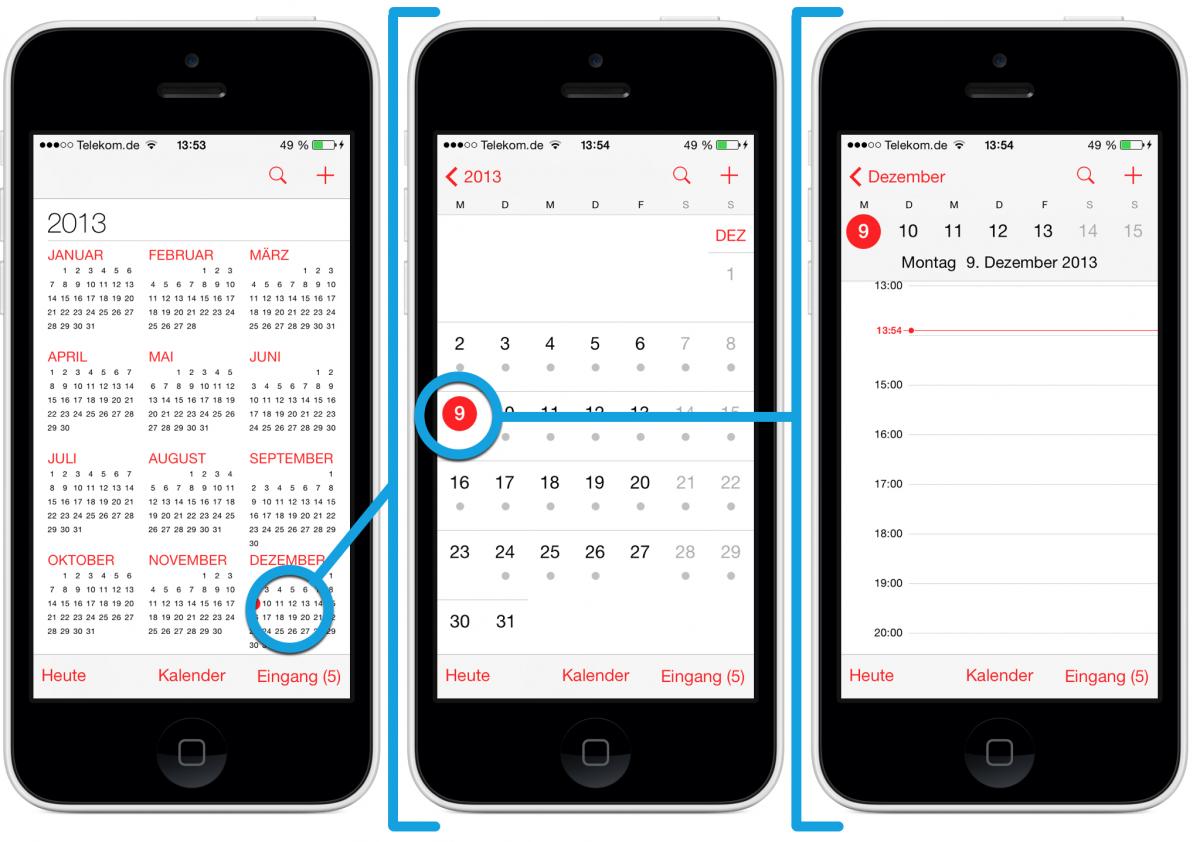 So funktioniert die KalenderApp unter iOS 7 Mac Life