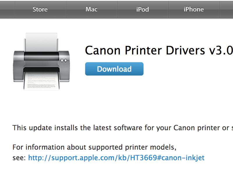 Canon Drivers For Mac Download