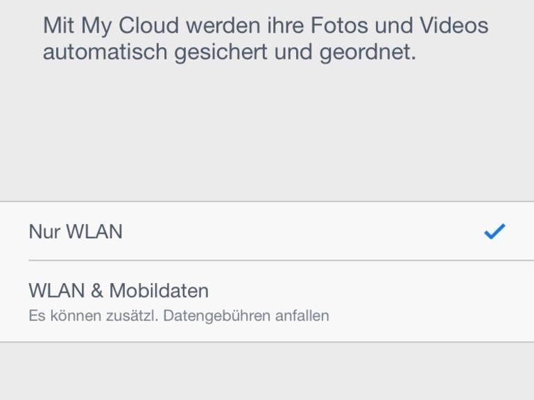 Die automatische Sicherung von Fotos und Video bei My-Cloud ist ein Komfortmerkmal
