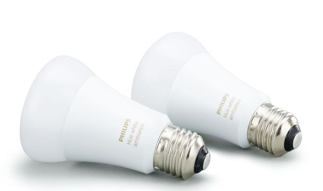 Viererpack Philips Hue White Ambiance E27 Glühbirnen reduziert