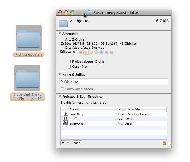 Informationen zu mehreren Dateien aufrufen | Mac Life