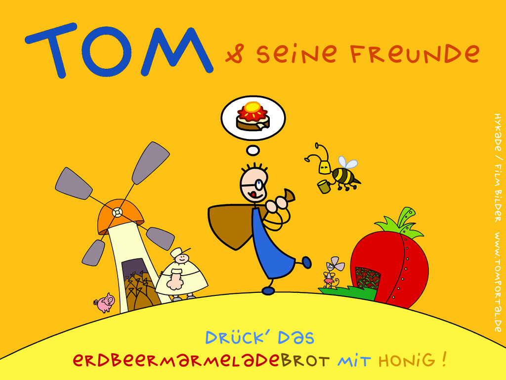 Tom Und Das Erdbeermarmeladebrot Mit Honig Katze