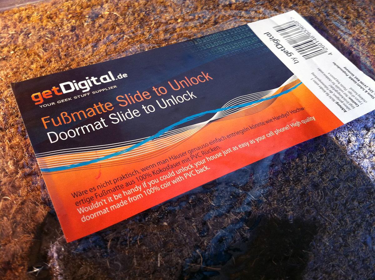Das Arktis Gadget Der Woche Die Slide To Unlock Fussmatte