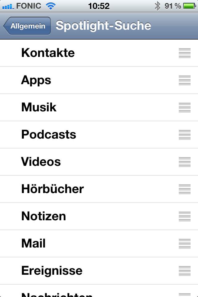 iOS Spotlight ausschalten Mac Life