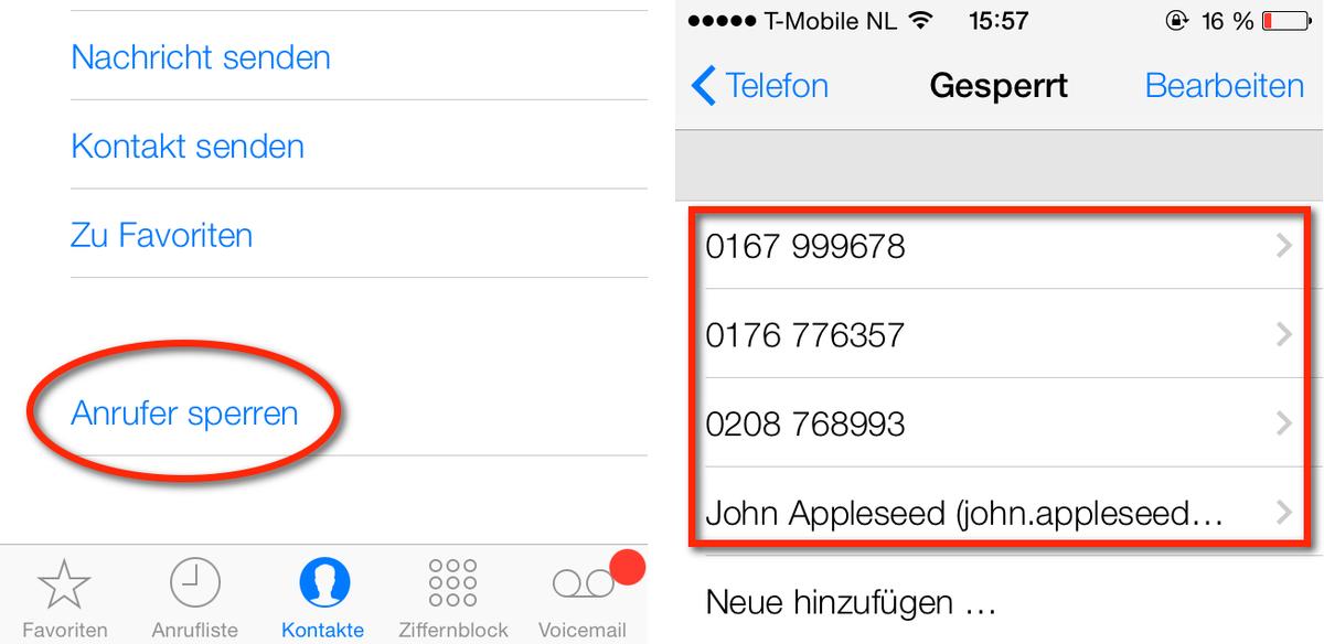 Vom iPhone geblockt: Nachrichten werden nicht empfangen