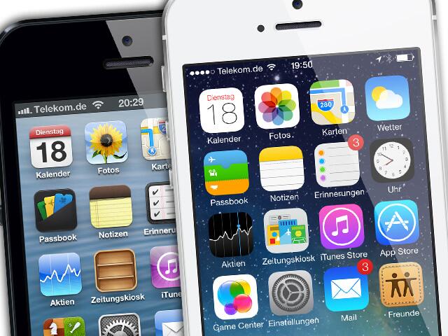 Jede Menge Screenshots: iOS 6 und iOS 7 im großen Vergleich | Mac Life