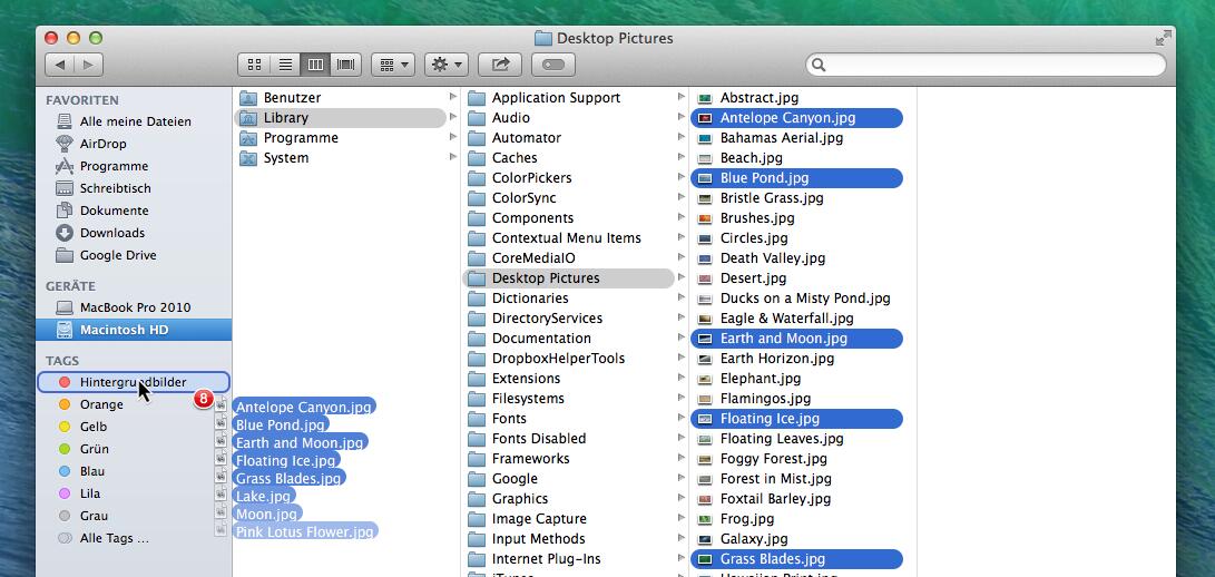 Mehrere Dateien per Drag & Drop mit einem Tag versehen Mac Life