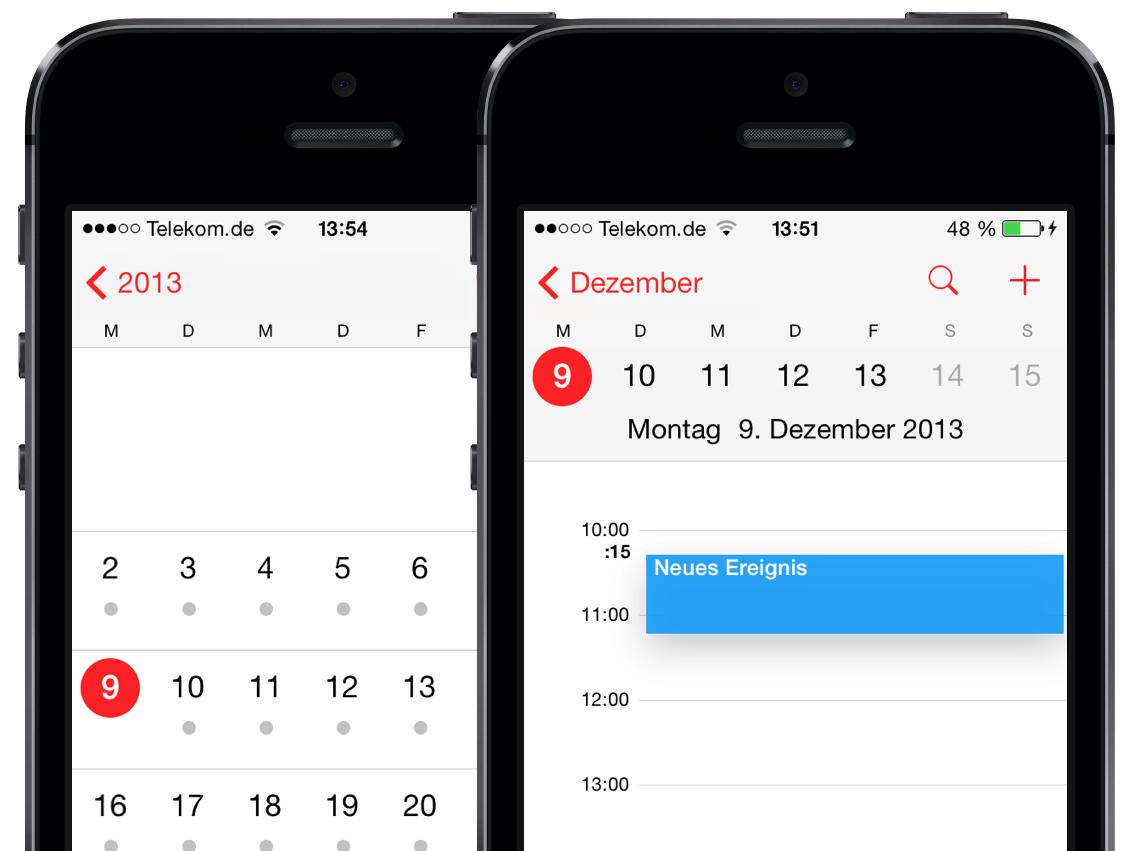 Ios 7 Gemeinsamer Kalender 