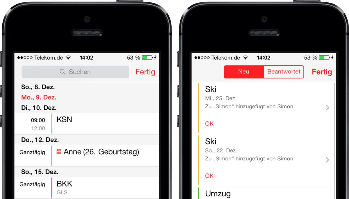 So funktioniert die Kalender-App unter iOS 7  Mac Life