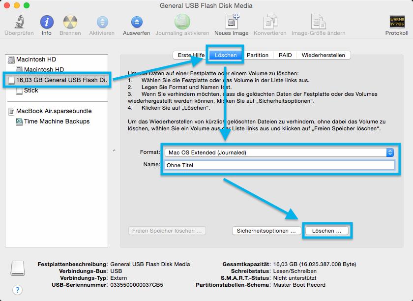 So Installieren Sie Os X Yosemite Auf Einem Usb Stick Mac Life