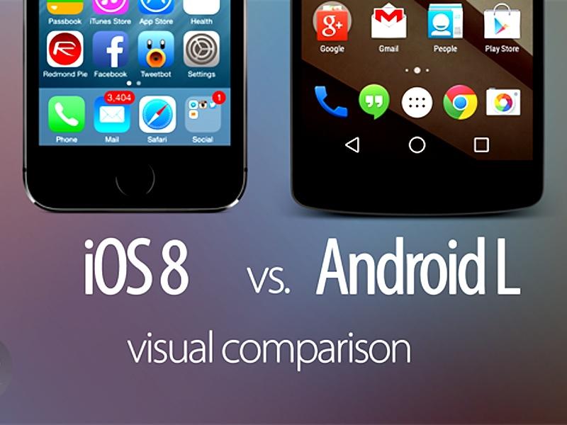 android l und ios 8 im großen screenshot vergleich mac life android l