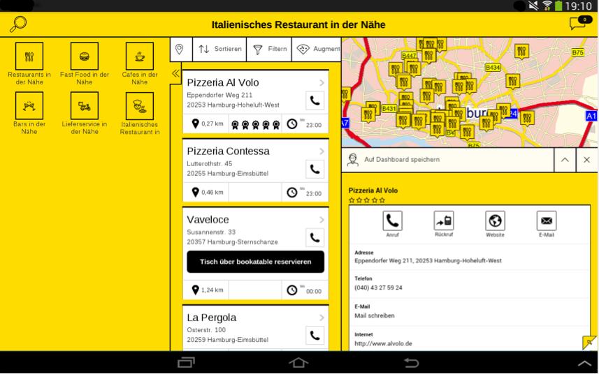Gelbe Seiten Gratis App Bekommt Personliche Schaltzentrale Und Verbessert Die Suchen Finden Funktion Mac Life