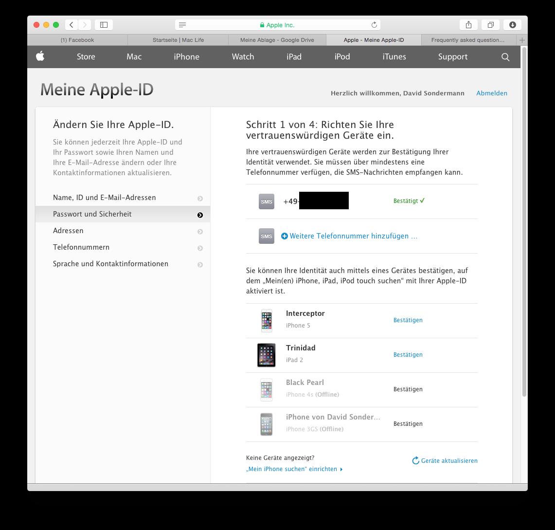 Mehr Sicherheit: Apple führt Zwei-Faktor-Authentifizierung ...
