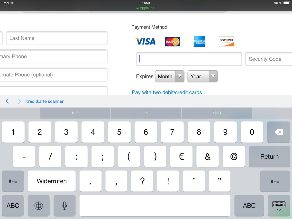 Ipad Kreditkarten Daten Einscannen Und Daten Schutzen Mac Life