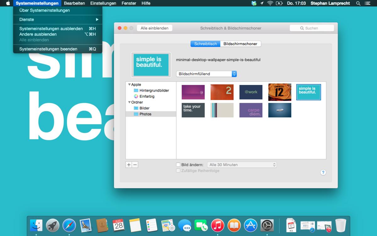 Os X Yosemite Wallpaper Und Bildschirmschoner Andern Mac Life
