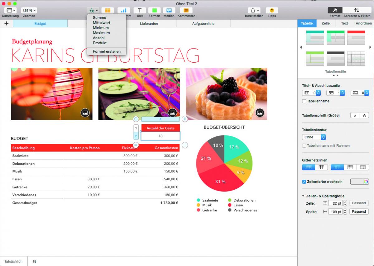 Apple Iwork Die Wichtigsten Tipps Und Tricks Fur Numbers So Erstellen Sie Auf Einfache Art Die Besten Tabellen Mac Life