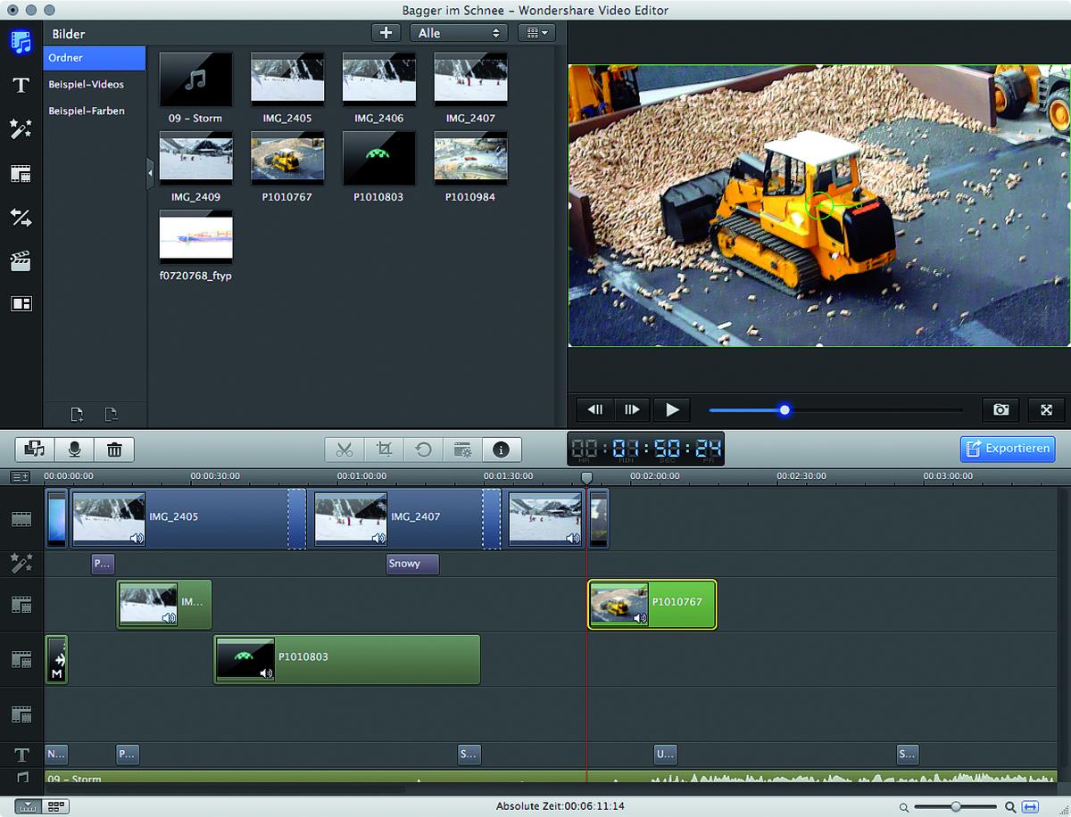 Wondershare Video Editor Die Alternative zu Apples iMovie   in ...