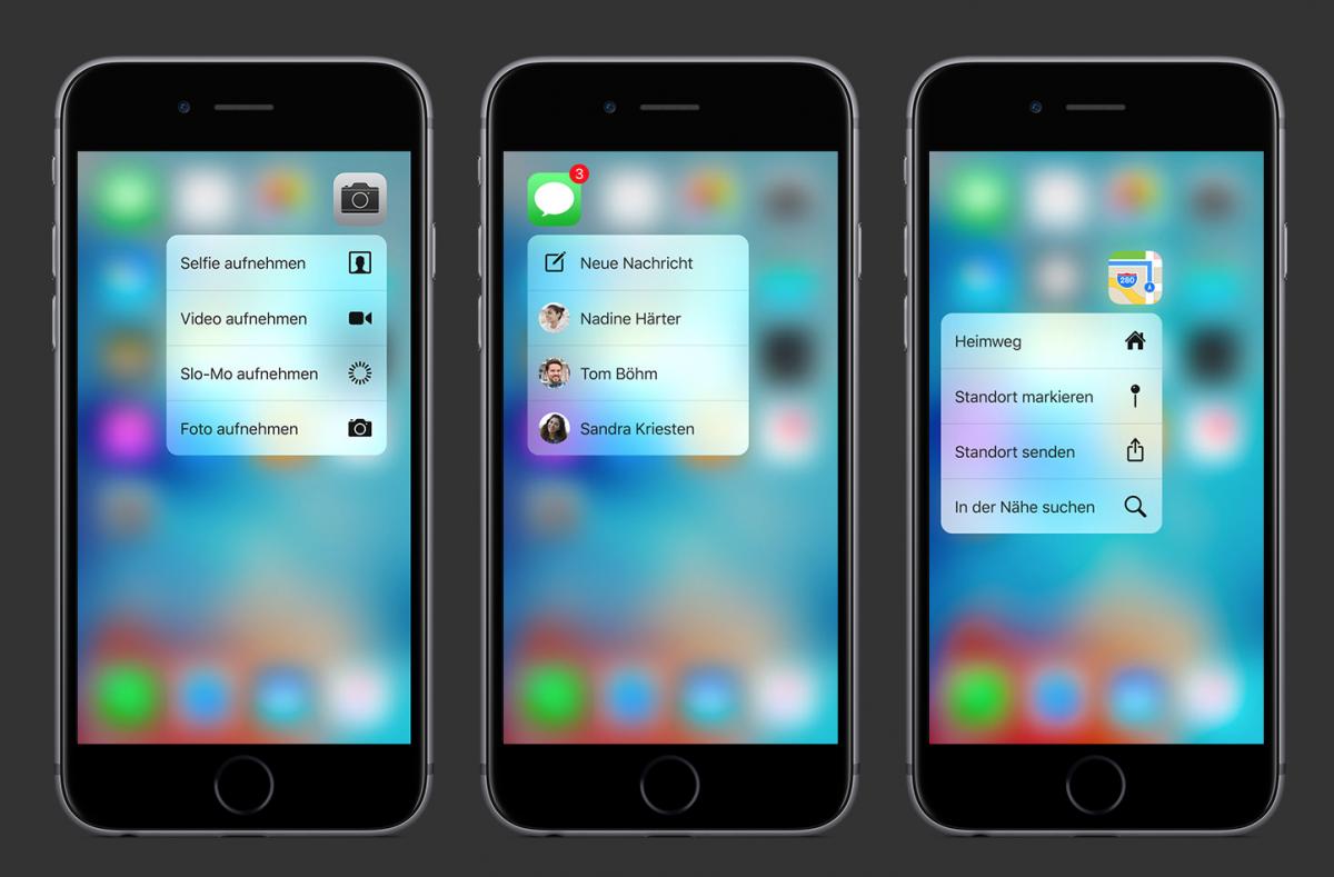 Iphone 6s Das Sind Die Vorteile Des 3d Touch Display Gegenuber Dem Begrenzten Standard Multi Touch Display Mac Life
