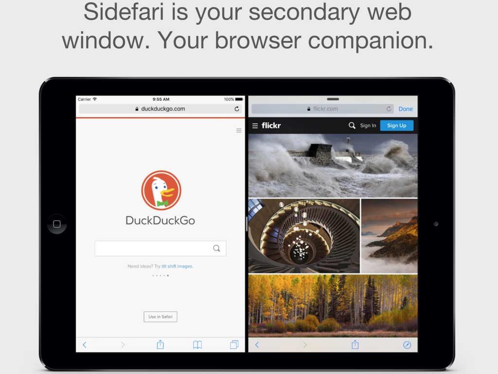 Zwei SafariBrowserfenster nebeneinander in iOS 9 Mac Life