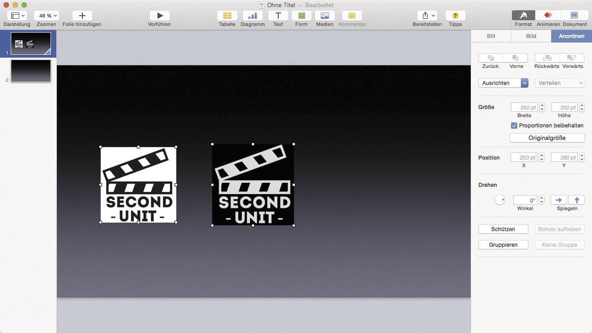 Keynote Tipps Zu Breitbild Animationen Gruppen Mac Life