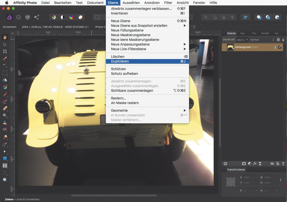 Affinity Photo Workshop Perspektive Korrigieren Mac Life