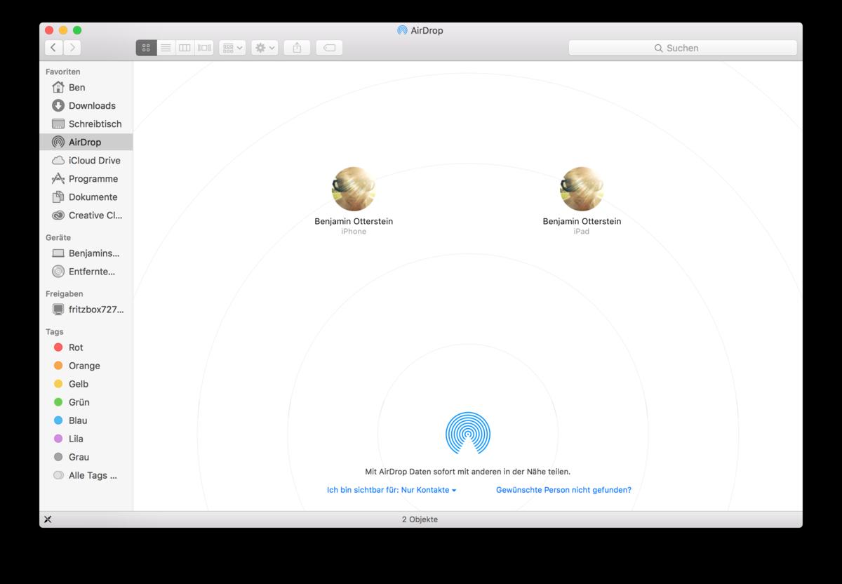 Airdrop Funktioniert Nicht Empfanger Anzeigen Mac Life