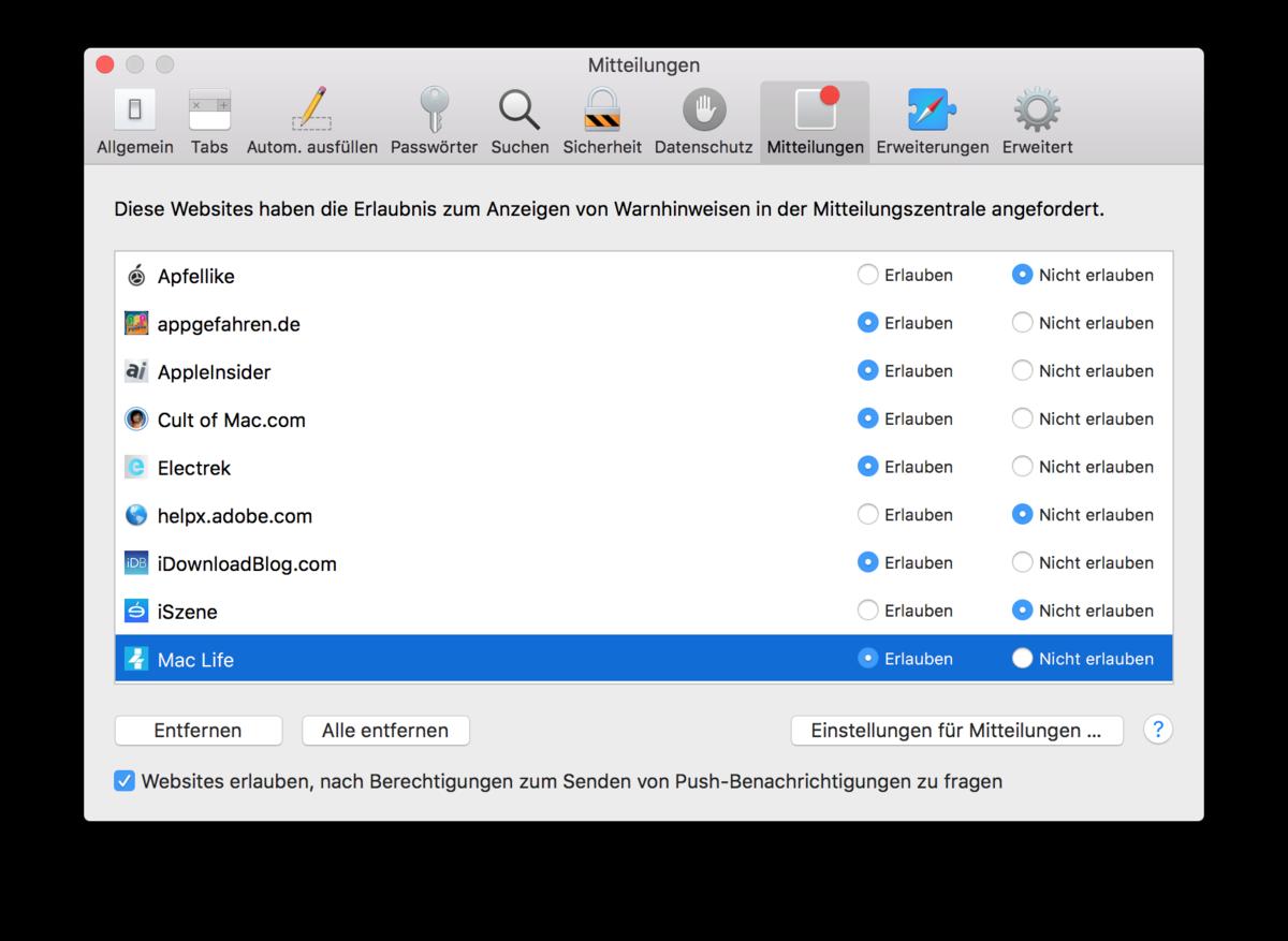 Safari Push Mitteilungen deaktivieren oder abonnieren | Mac Life Safari Push Mitteilungen deaktivieren oder abonnieren | Mac Life