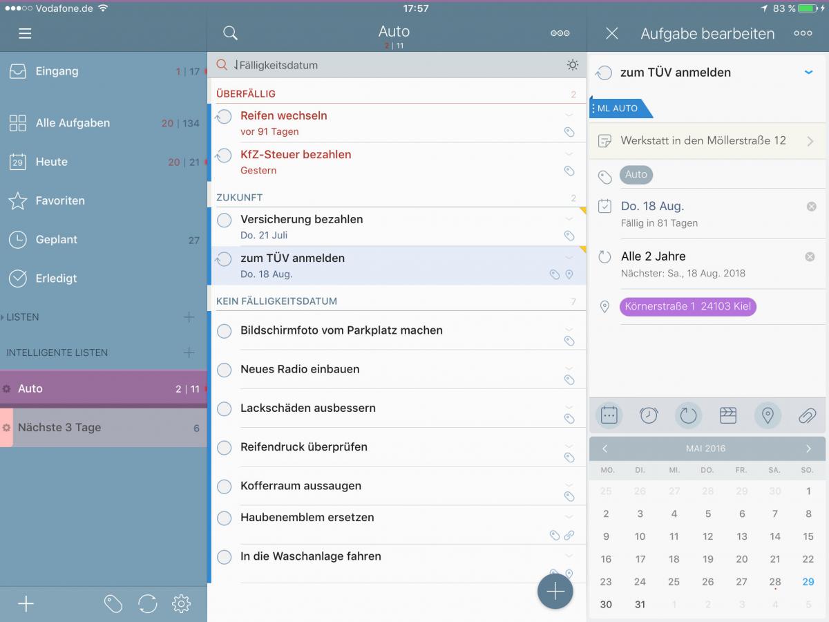 Die Besten Aufgabenplaner Fur Mac Iphone Und Ipad Mac Life