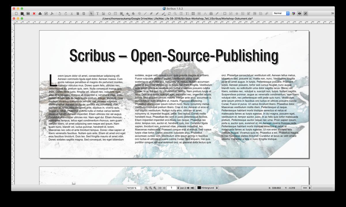 Professionelles Layout Mit Scribus Arbeiten Mit Texten Mac Life
