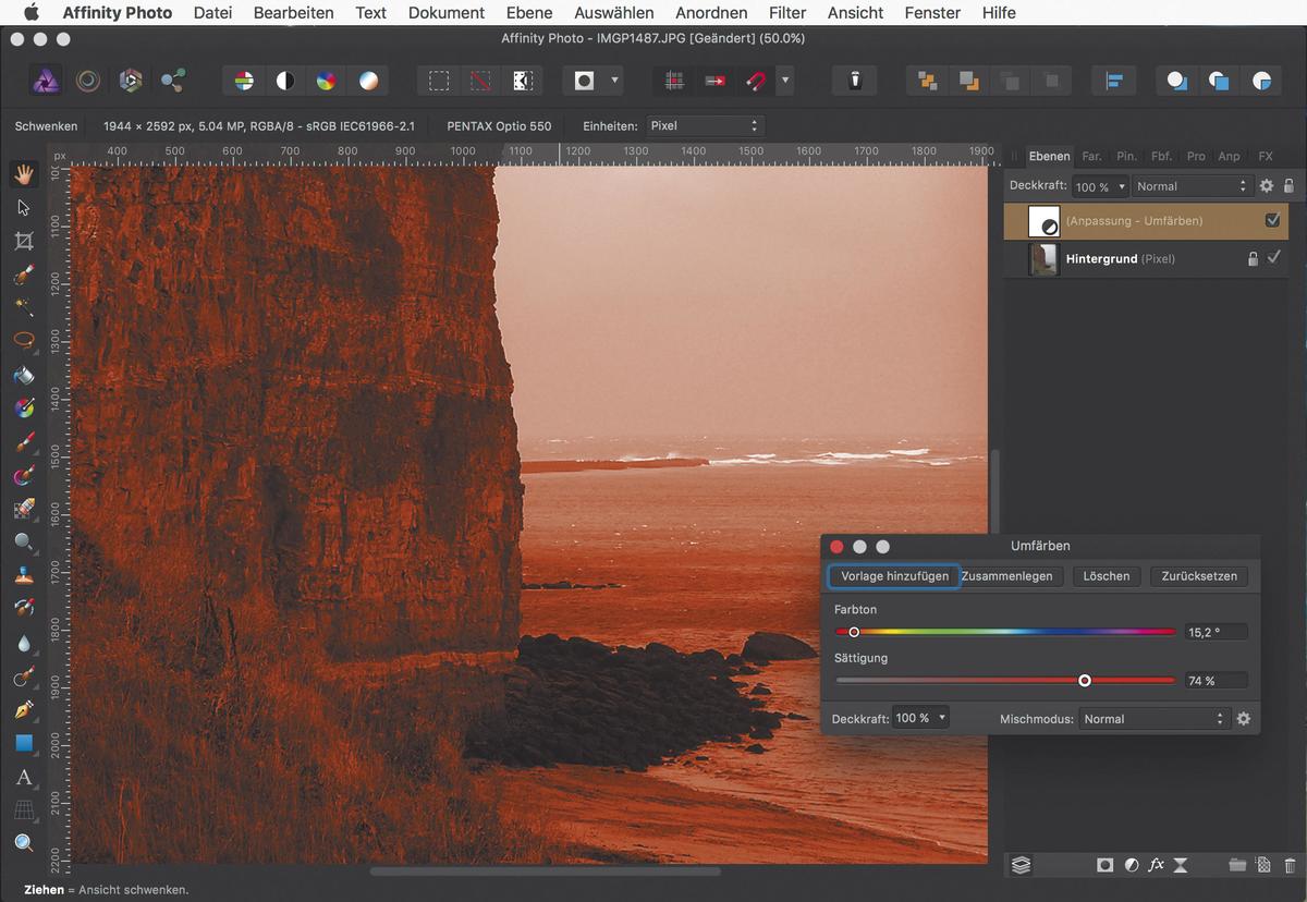 Bildbearbeitung Mit Affinity Photo Am Mac Langweilige Fotos Optimieren Mac Life