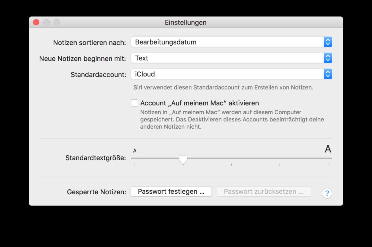 Macos Sierra Schriftgrosse In Notizen App Anpassen Mac Life