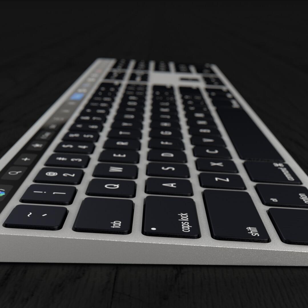 MockUp zeigt Magic Keyboard mit Touch Bar Mac Life