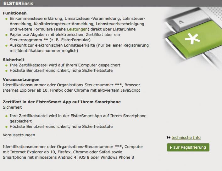 elster online apple mac