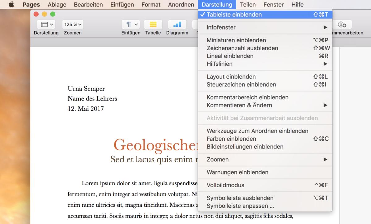 pages am mac tabs aktivieren und nutzen so einfach geht s mac life