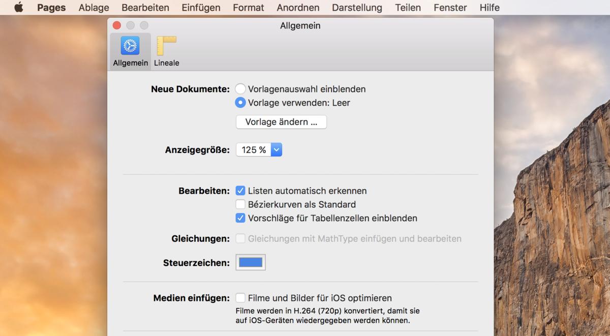 Pages Am Mac Neues Leeres Dokument Anstatt Vorlagenauswahl Mac Life