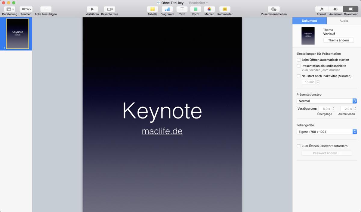Keynote Am Mac Prasentation Im Hochformat Erstellen So Geht S Mac Life