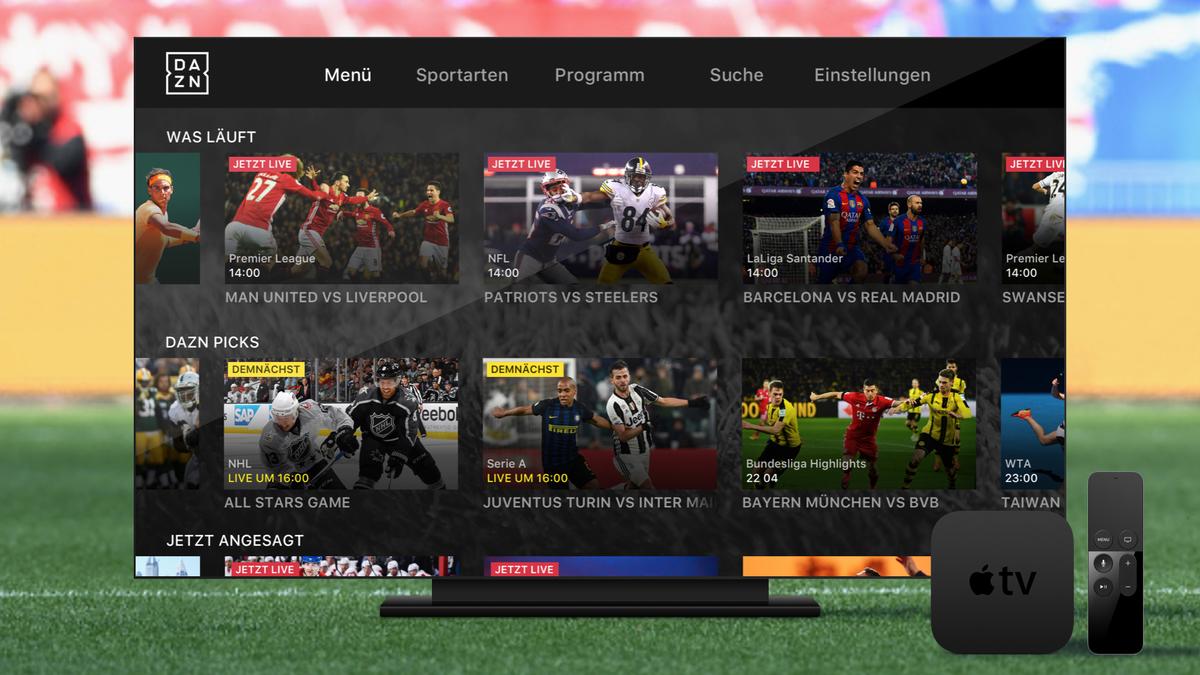 DAZN ab sofort auf dem Apple TV der vierten Generation Mac Life