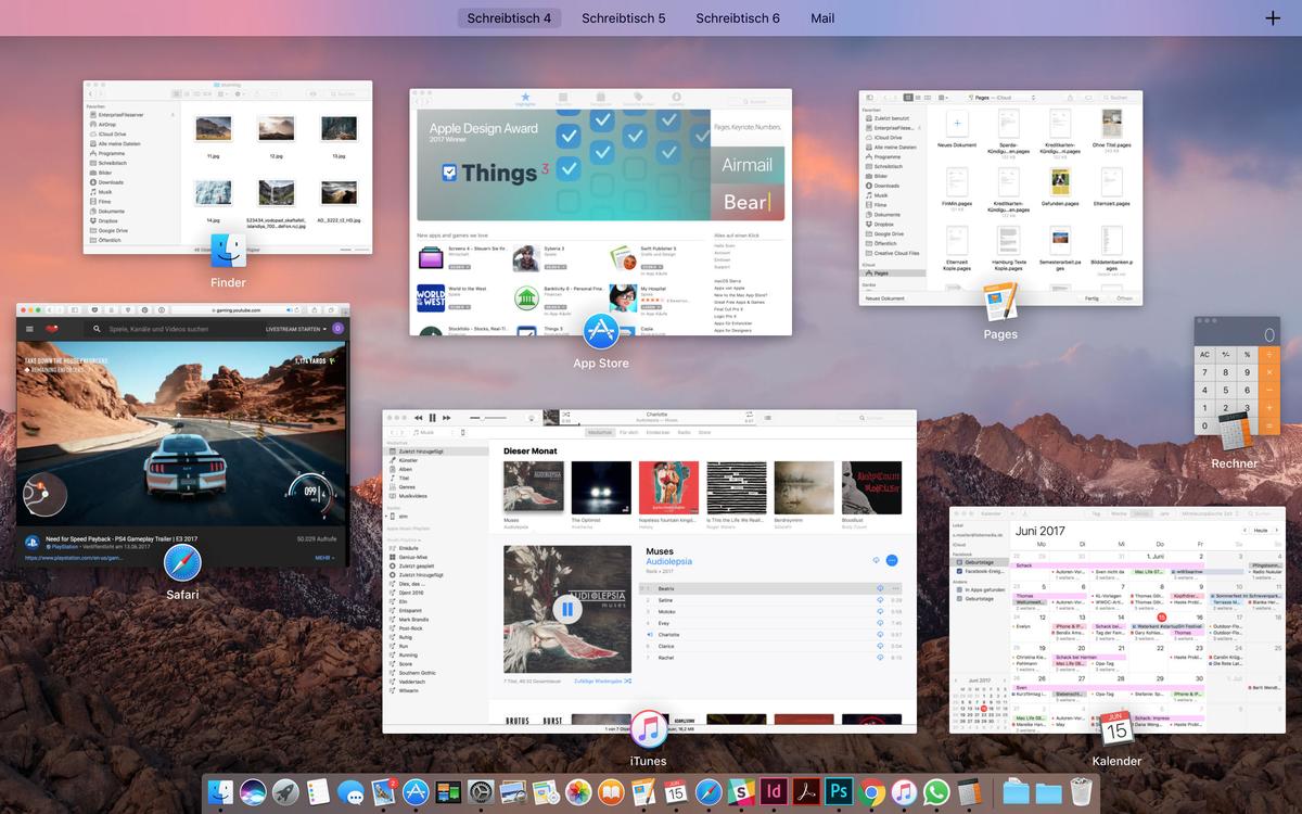 mission control erklart effizienter arbeiten mit mehreren desktops mac life