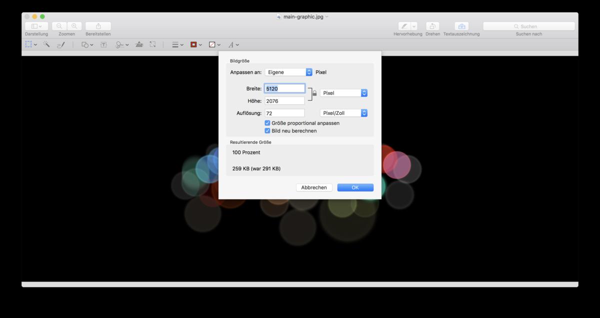 Vorschau App Auflosung Und Bildgrosse Anpassen Mac Life