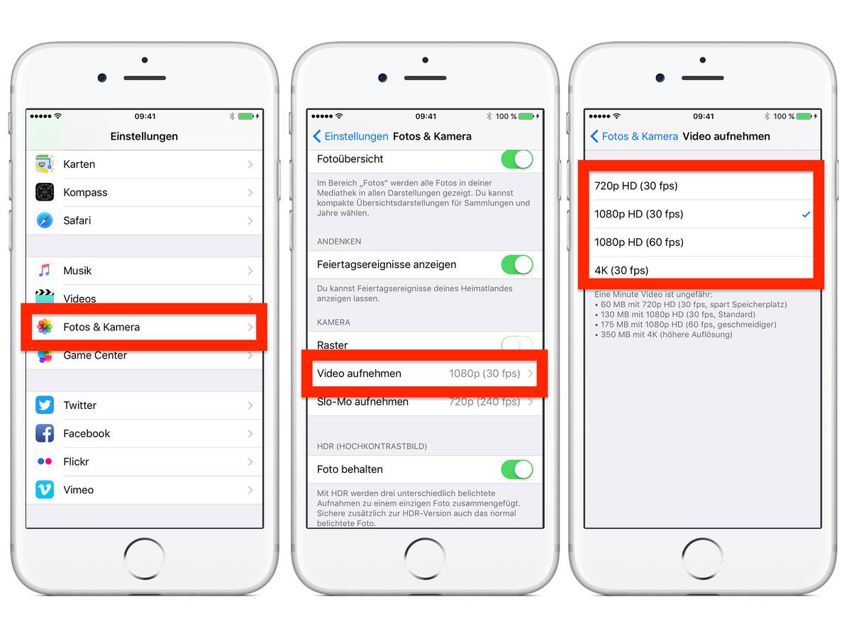 Videoauflosung Der Iphone Kamera Andern So Geht S Mac Life