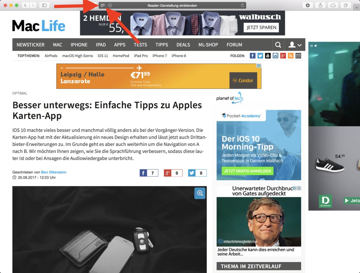 Safari Webseiten Am Mac Ausdrucken Ohne Werbung So Geht S Mac Life