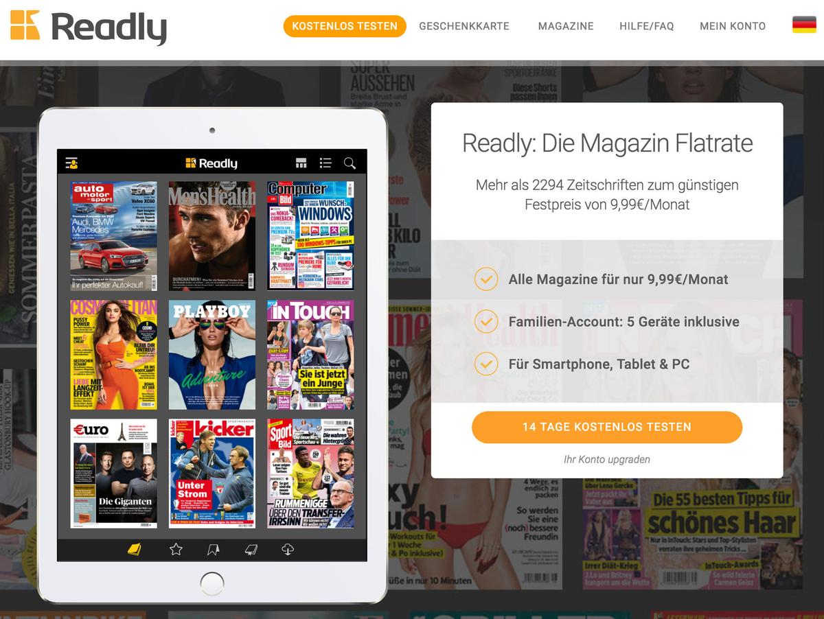Magazin Flatrate Readly Das Spotify Fur Zeitschriften Zum Mac Life Sonderpreis Mac Life