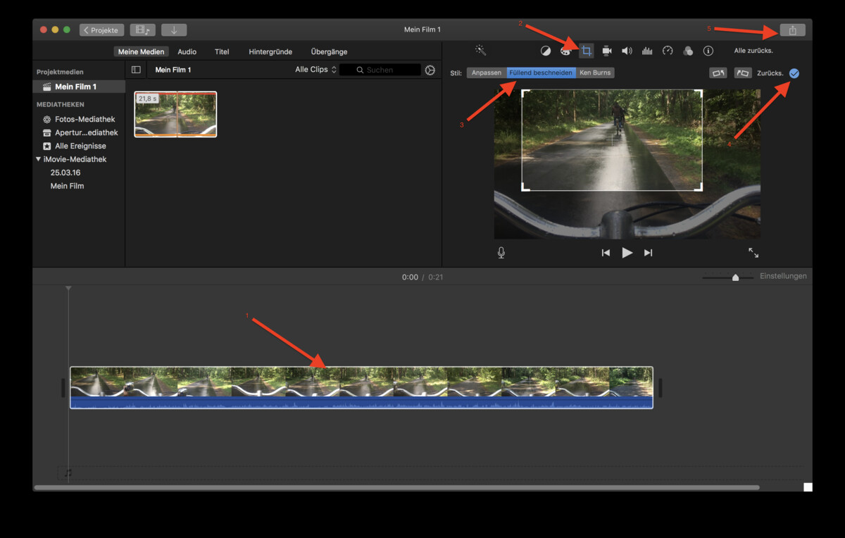 bildausschnitt in imovie am mac anpassen so geht s mac life