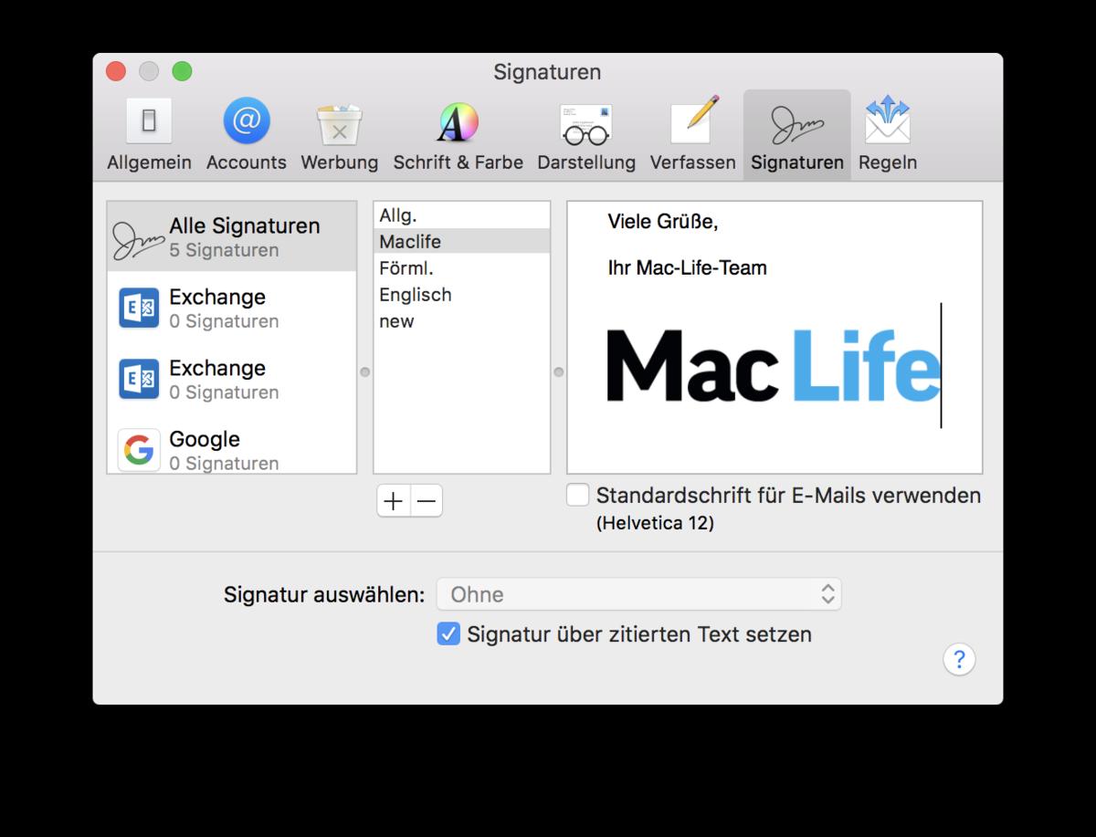 Bildelemente In Signaturen Einfugen So Geht S Am Mac Mac Life