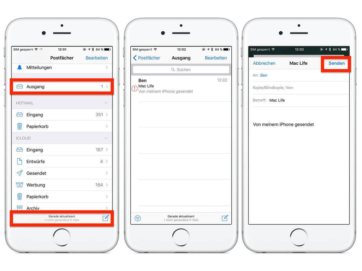 EMal hängt im Postausgang am iPhone Das können Sie tun Mac Life