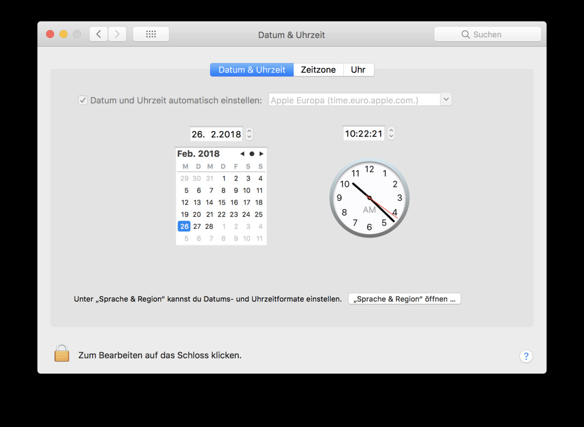 Mac zeigt falsche Uhrzeit an - Das können Sie tun | Mac Life