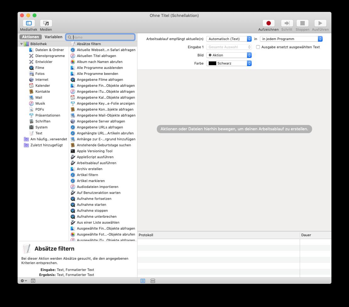 Macos Mojave Eigene Schnellaktionen Fur Den Finder Erstellen Mac Life